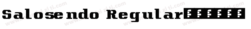 Salosendo Regular字体转换